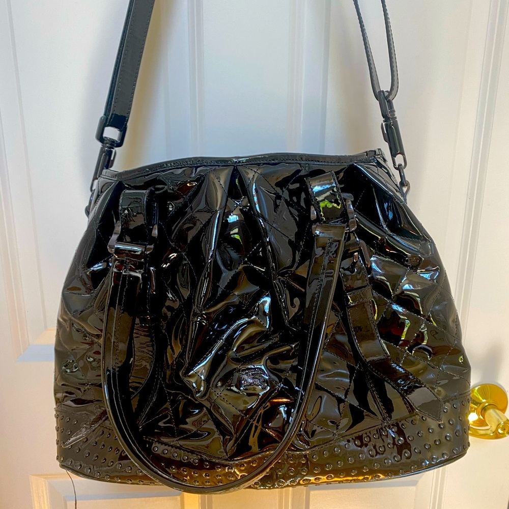 Burberry patent leather bag